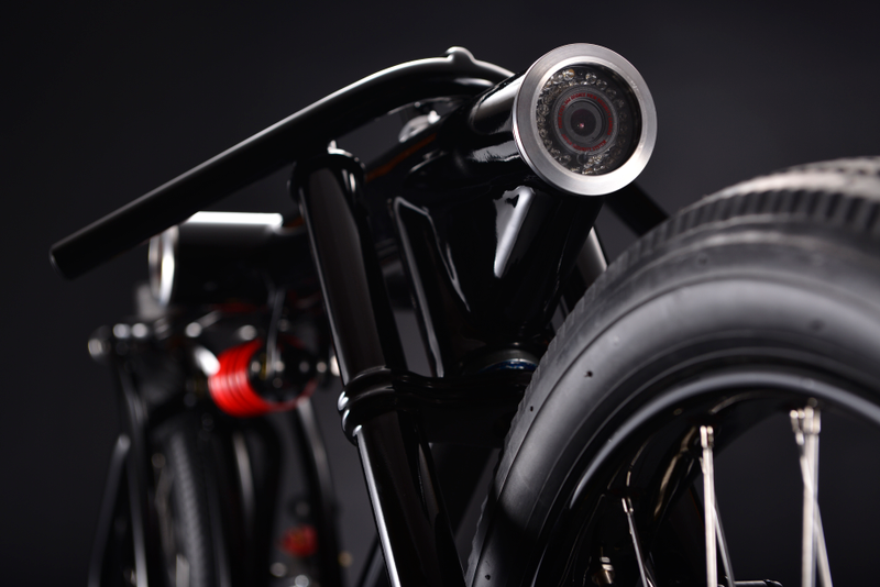 Illustration for article titled Beautiful Custom Motorbike Is Actually a 360º Security Camera